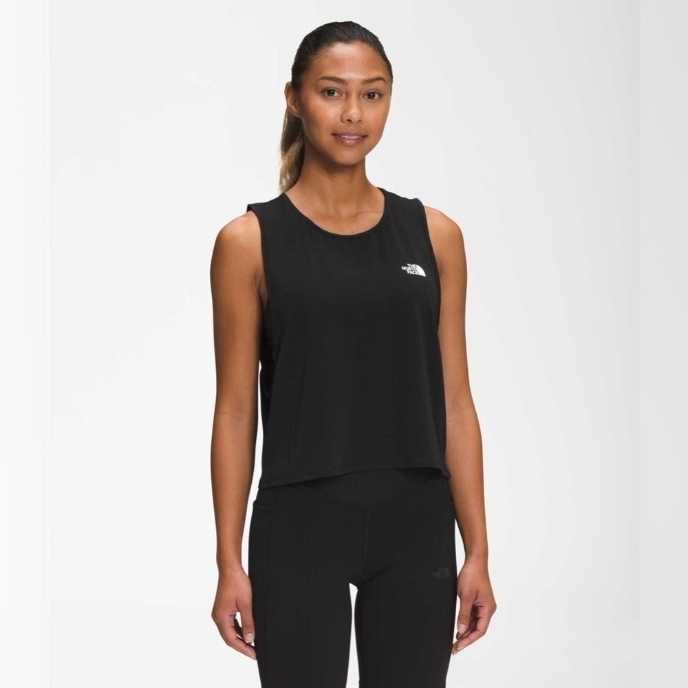 NWT The North Face Wander Crossback Tank, Black, Size Large, Athletic, Hiking